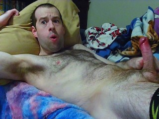 Virgin Step Bro Moans in Bed with Cock and Cumshot. Xd