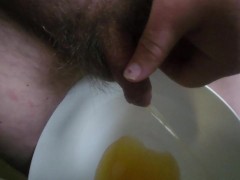 Pissing in the kitchen dehydrated