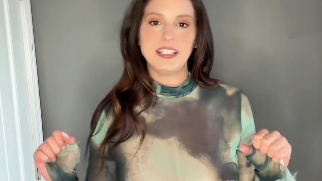 Naughty Transparent Clothes try on Haul! Tits and Pussy on Full Display