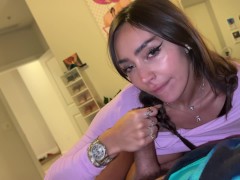 Sisi Rose jerks my dick before bed - Teddy Tarantino