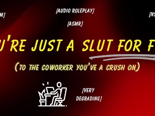 [M4M ASMR] Straight Coworker Miguel DEGRADES you you're his Slave now [audio Roleplay]
