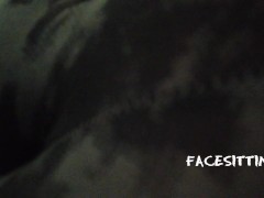 Slave sniffs and fucks the ass with his nose on the orders of the mistress, femdom ass worship POV