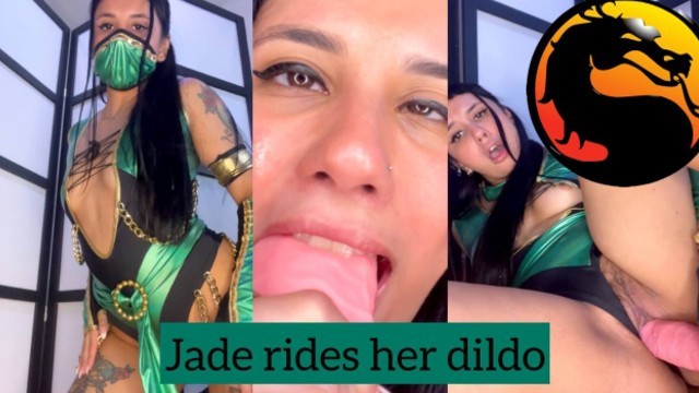 POV: Jade сосет твой член и скачет на тебе | Мортал комбат косплей
