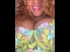 BBW EBONY MILF playing with herself 8/16