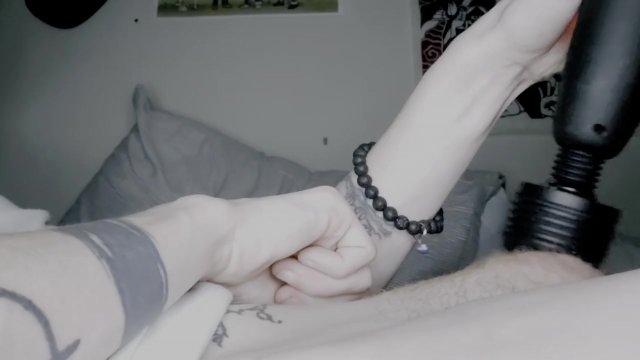 Emo FtM cock throbs while cumming HARD with vocal moaning