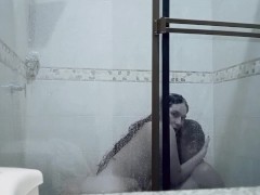 مربی باشگاه با یکی از کارآموزان زن در حمام باشگاه رابطه جنسی دارد🔥🇮🇷 8/16