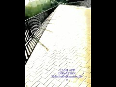 FRENCH BRIDGE OUTSIDE PUBLIC NAKED NUDE SOLO FEMALE