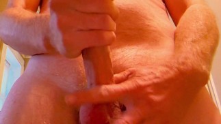 (Edit) Stroking my BWC with MASSIVE cumshot. Widescreen, natural lighting , close-up, slow motion