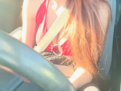 Long Car ride with Italian Stepmom Artemisia Love Big Tits Flash Big Nipples OF@ArtemisiaLove101