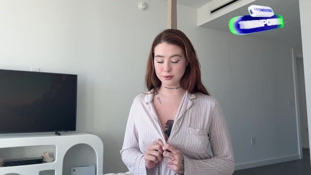 Lustful virgin big Titty Stepsister Sneaks Into My Room for first orgasm 40