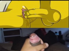 the simpsons Homer e marge "punheta"