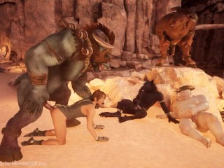 Monstebait Plays Wildlife Game, Rockside Furry Monster Fucker's Orgy