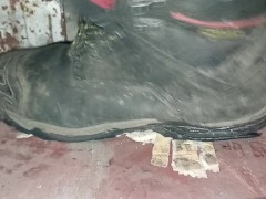 Half a Loaf of Bread Crushed & Trampled. Flattened beneath dirty boots 👣👣