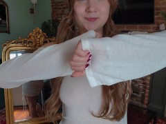 My Tiny Virgin Nipples Need Sucked - FULL TRANSPARENT DRESS NAKED TRY ON HAUL - SableHeart