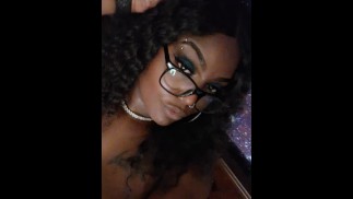 Big Titty Ebony Grad Student Taking A Study Break To Play With Her Wet Lil Pussy