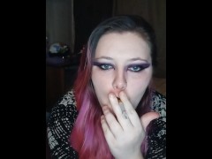 Join Goddess as she smokes but don't get too lost in my eyes