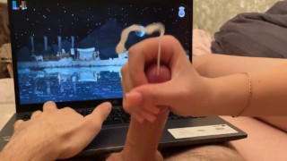 My Stepsister Forces Me To Play Long Handjob Her Favorite Game