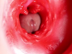 This beautiful pussy is pulsating and squeezing my cock! Camera inside the hole!