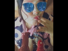 Showered with Cum by Cock POV Double Blowjob