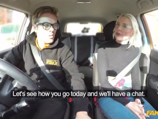 Fake Driving School - Tall British blonde gets CREAMPIED in her tight pussy screenshot number 0