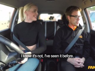 Fake Driving School - Tall British blonde gets CREAMPIED in her tight pussy screenshot number 2