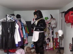 Heavy PVC Kigurumi Double Layered Breathplay and Viberator