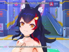 【MMD ホロライブ  4K/60fps】《Ookami Mio (大神ミオ)》~《STAR☆T☆RAIN/新生B小町》