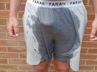Nonton Watch me wet my shorts. Going commando and pissing myself for fun! Streaming HD