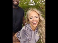 He pulled over to the side of the road to fuck my pussy by the river- he couldn't wait