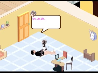 THE FIRST TIME FUCKING a CUTE 18 YEARS MAID ALL ANIMATIONS - CAFE LOVE