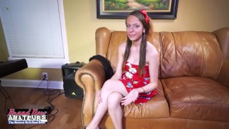 Cute Green Eyed Cloe Sucks A Cock And Gets Her Pussy Fucked!
