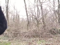 exhibe par grand vent (real public flashing)