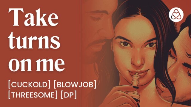 My boyfriend licks my pussy and asks me to suck our friend's dick  Amateur threesome DP  ASMR