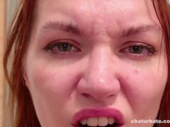 Look in my eyes and cum with me! My face close up,ASMR durty talk, enchanting eyes show my orgasm.