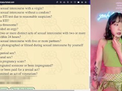 Fit Asian girl Peachy takes the Rice Purity Test! - STIs? Cheated? Number of partners? & more