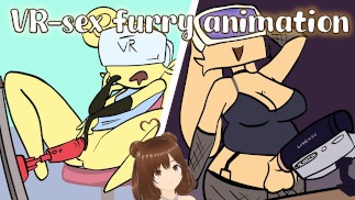 We fuck with sex virtual sex devices and I end up cumming inside her (Furry animation) - Jazziuu