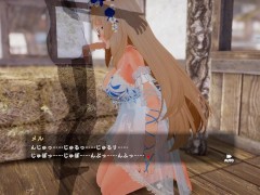 【#03 異世界樹の巫女～魔法のチカラでおさわりHやりたい放題～(体験版)実況】ツンデレの金髪巨乳女神に罵倒されながらフェラしてもらう(SLG３Dアニメーションエロゲ―) 11/16