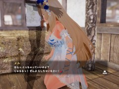 【#03 異世界樹の巫女～魔法のチカラでおさわりHやりたい放題～(体験版)実況】ツンデレの金髪巨乳女神に罵倒されながらフェラしてもらう(SLG３Dアニメーションエロゲ―) 14/16