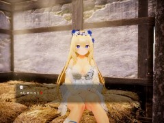 【#03 異世界樹の巫女～魔法のチカラでおさわりHやりたい放題～(体験版)実況】ツンデレの金髪巨乳女神に罵倒されながらフェラしてもらう(SLG３Dアニメーションエロゲ―) 6/16