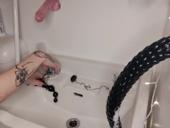 Cleaning my dirty toys after a dirty stream - Screenshot 13 of 16 - Dildo