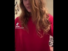 NSFW Nude TikTok Tease Perfect Natural Tits Flash Sexy Dirty Blonde Petite PAWG Eva Summers