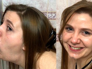 Maximum Deep Throat with Drool and Big Dick in the Shower - Lovessie