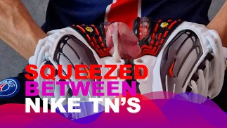 Squeezed my dick between nike tn's and cum on them