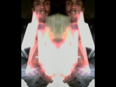 Leather Biker Jacket Smoking Spliff Spanking Cock