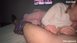 My StepSis started Sucking my Cock while I was watching Netflix and eating chips