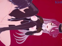 Houshou Marine and I have intense sex at a love hotel. - Hololive VTuber Hentai