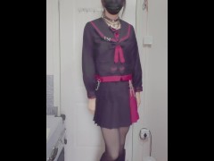 伪娘不良JK卧室自慰（完整版评论区） - Screenshot 2 of 16 - Crossdresser