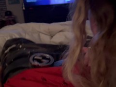 Blowjob before husband gets home