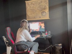 Muffled loud farts on chair while gaming. Full videos and over 400 fart videos on my onlyfans page