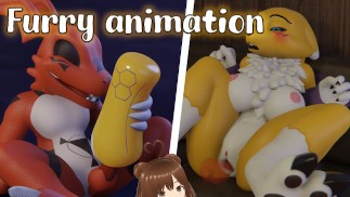 Digimon Parody Guilmon fucks Renamon impregnates her with a huge load (Furry animation) - Jazziuu